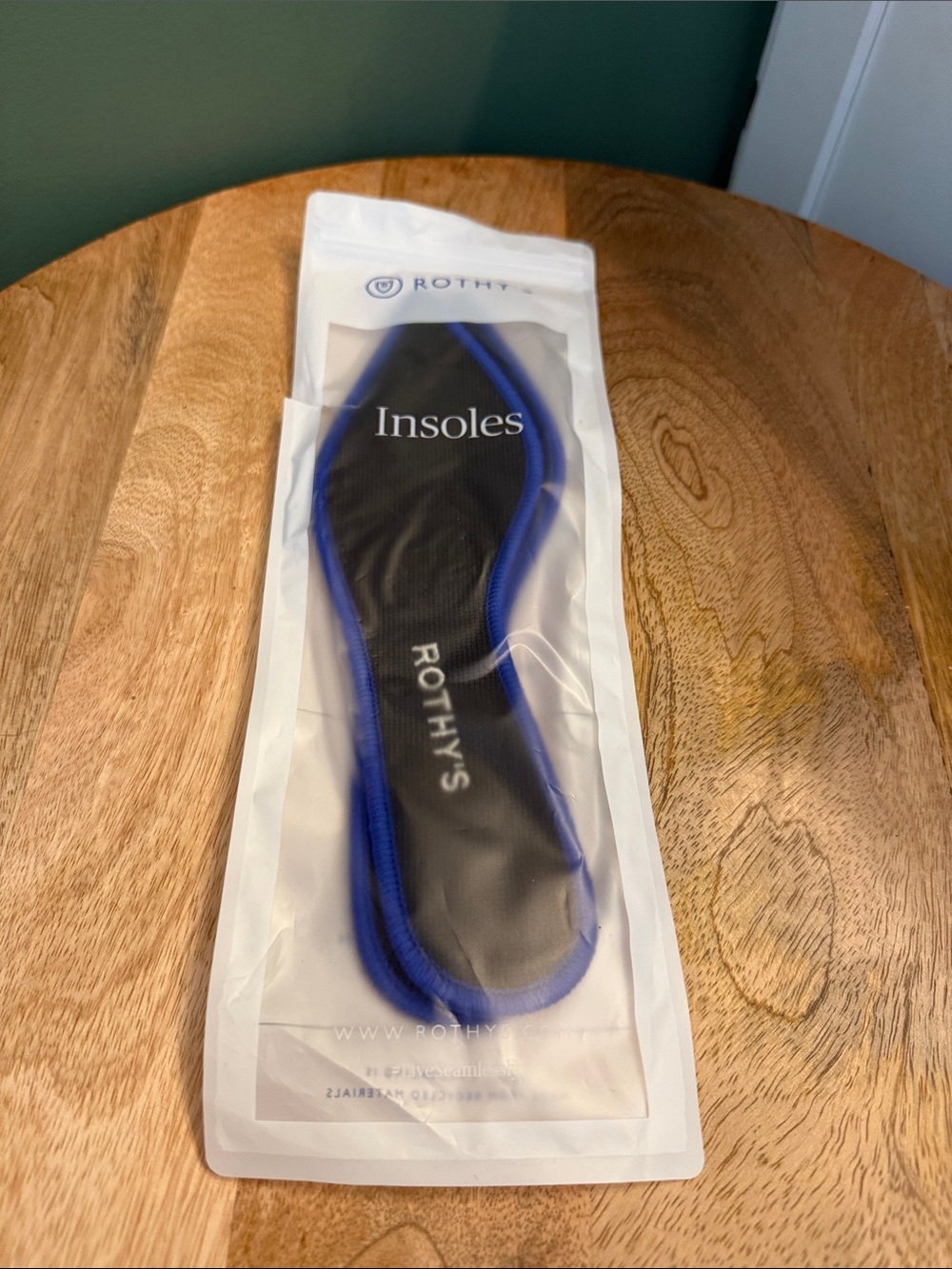 Rothy's Insoles – Black with Blue Trim